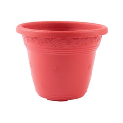 Vaso Vermelho Desli Vicenza 26Cm Para Jardim - 26 Centímetros