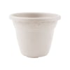 Vaso Vicenza Branco 10Cm Para Jardim - 10 Centímetros