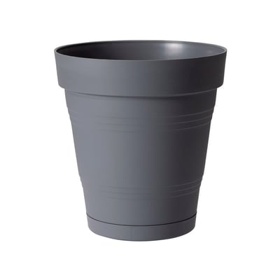 Vaso West Garden Porto Cinza Tamanho 3 Para Jardim