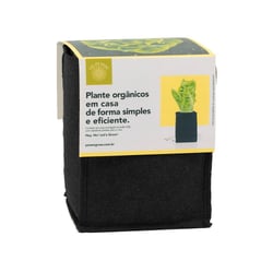 Vaso Yes We Grow Com Substrato Preto Para Jardim