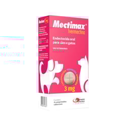 Vermífugo Agener Mectimax 3Mg Para Cães - 4 Comprimidos