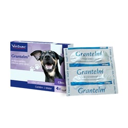 Vermífugo Antiparasitário Virbac Grantelm Para Cães - 4 Comprimidos