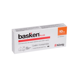 Vermífugo Basken Plus 10 - 4 Comprimidos