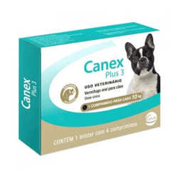 Vermífugo Canex Plus Para Cães - 3 Comprimidos