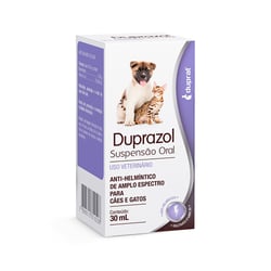 Vermífugo Duprazol Suspensão Oral Para Cães E Gatos - 30Ml