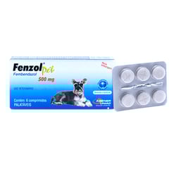 Vermífugo Fenzol Pet 500Mg - 6 Comprimidos