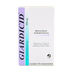 Vermífugo Giardicid 500Mg Cepav - 10 Comprimidos