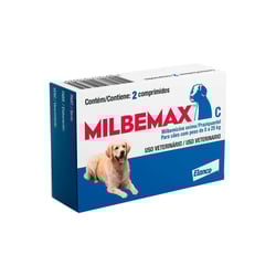 Vermífugo Milbemax Para Cães De 5 A 25Kg - 2 Comprimidos
