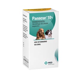Vermífugo Panacur Msd 10% Suspensão Oral Para Cães 20Ml - 1 Unidade