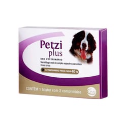 Vermífugo Petzi Plus Ceva Para Cães De 10 A 40Kg - 3,2G