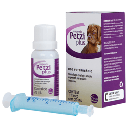 Vermífugo Petzi Plus Para Filhotes Ceva - 20Ml Suspensão