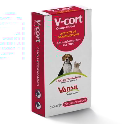Vermífugo V-Cort Vansil 200Mg - 1 Comprimido