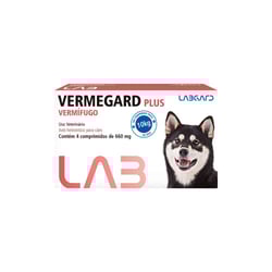 Vermífugo Vermegard Plus Labgard 660Mg Para Cães - 1 Comprimido