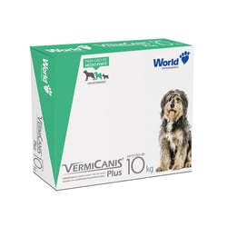 Vermífugo Vermicanis Plus World 800Mg Para Cães De 10Kg - 1 Tablete