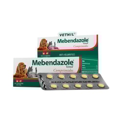 Vermífugo Vetnil Mebendazole - 10 Comprimidos