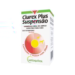 Vermífugo Vetoquinol Ciurex Suspensão 20Ml Para Cães - 1 Unidade
