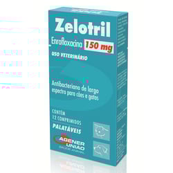 Vermífugo Zelotril 150Mg Para Cães E Gatos - 12 Comprimidos