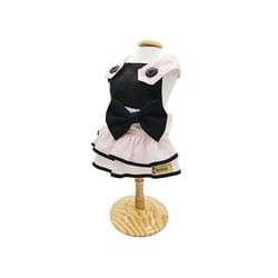 Vestido Jardineira Domum Dualcolor Rosa Para Cães - 1 Unidade - Tamanho 8