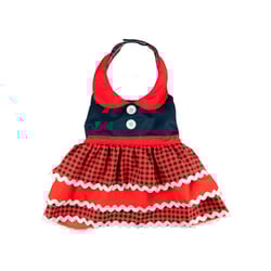 Vestido Modernpet Festa Junina Jeans Para Cães - 1 Unidade - Tamanho EG