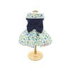 Vestido Petisco Pax Estampa Floral Casual Marinho Para Cães - 1 Unidade