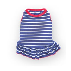 Vestido Petpuf Babados Tamanho 04 Para Cachorros E Gatos