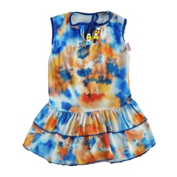 Vestido Pickorruchos Tie Dye Laranja Tamanho 00