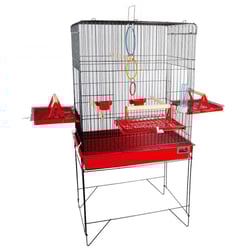Viveiro Para Calopsita Confort Triplex Jel Plast Vermelho