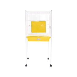 Viveiro Para Pássaros Monaco Mini Malha Fina Amarelo - 1 Unidade