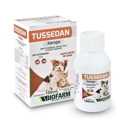Xarope Biofarm Tussedan Para Cães E Gatos - 100Ml