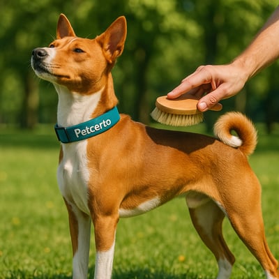 Cão Basenji com pelagem e cuidados
