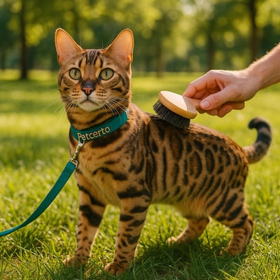 Cão Bengal com pelagem e cuidados