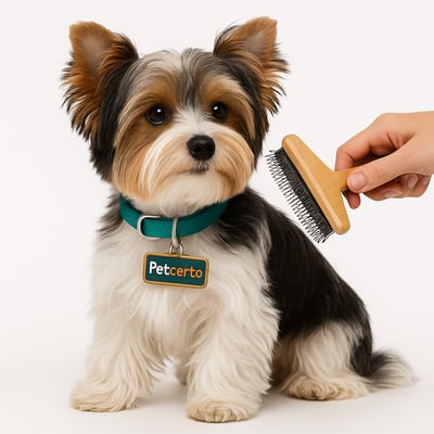 Cão Biewer Terrier com pelagem e cuidados