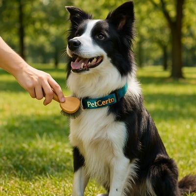 Cão Border Collie com pelagem e cuidados