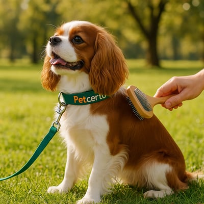 Cão Cavalier King Charles Spaniel com pelagem e cuidados