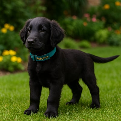 Filhote Flat Coated Retriever