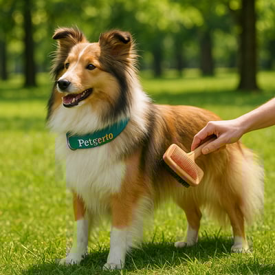 Cão Pastor De Shetland com pelagem e cuidados