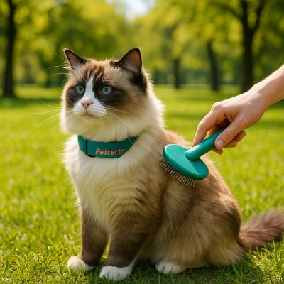 Cão Ragdoll com pelagem e cuidados